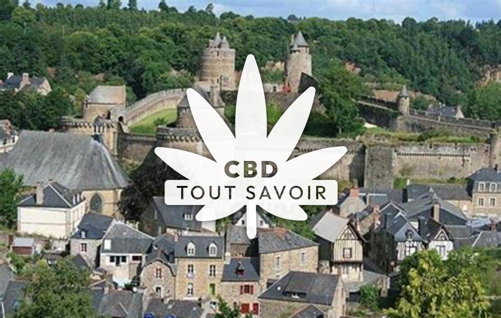 Village à Melle avec feuille Cannabis CBD