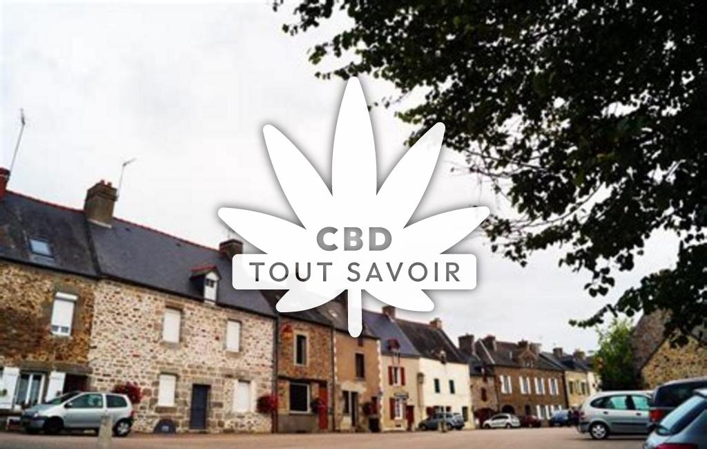 Village à Chateauneuf-D'Ille-Et-Vilaine avec feuille Cannabis CBD