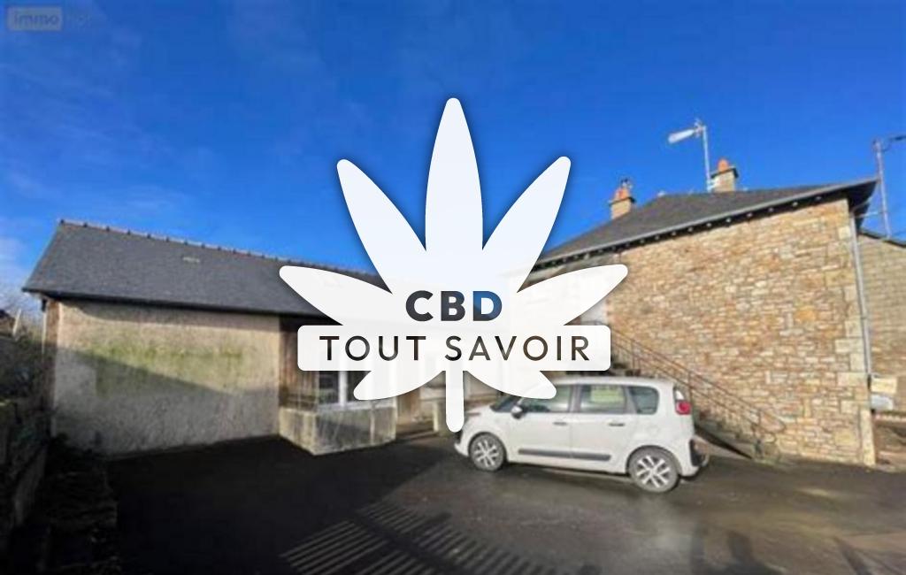 Village à Val-D'Ize avec feuille Cannabis CBD