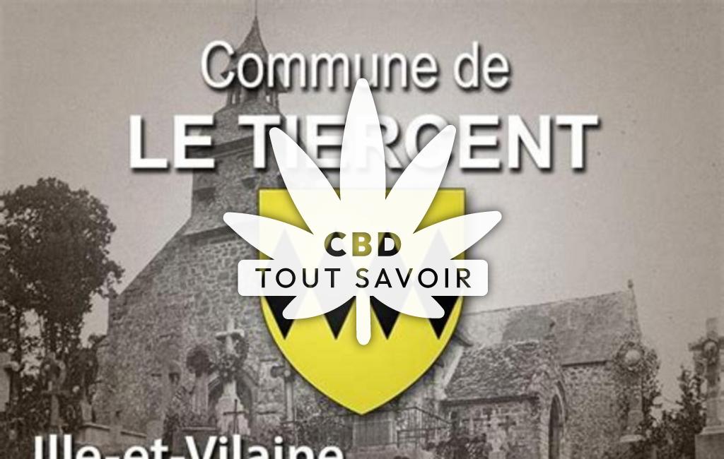 Village à Le-Tiercent avec feuille Cannabis CBD