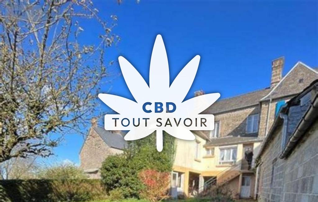 Village à Les-Portes-du-Coglais avec feuille Cannabis CBD