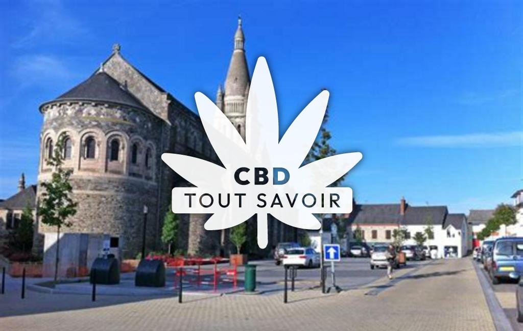 Village à Melesse avec feuille Cannabis CBD