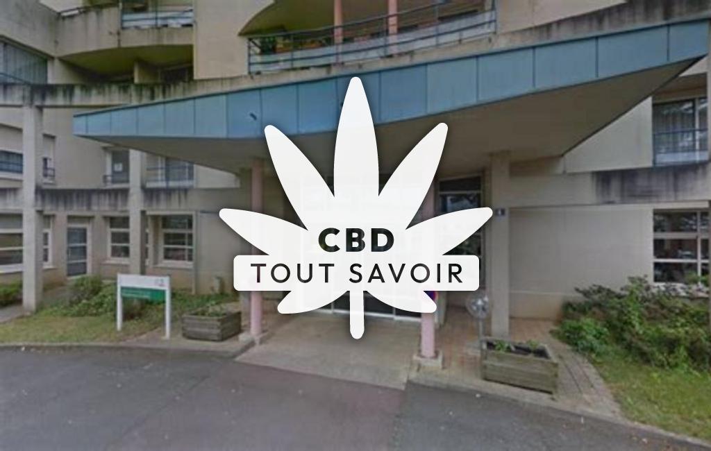 Village à Montreuil-le-Gast avec feuille Cannabis CBD