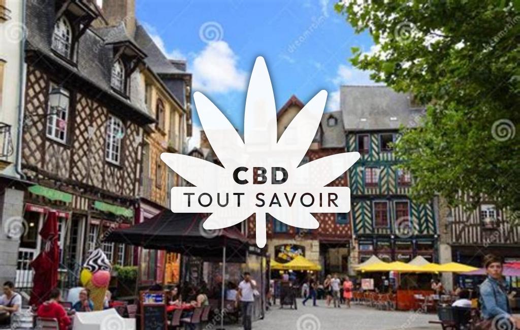 Village à Brece avec feuille Cannabis CBD
