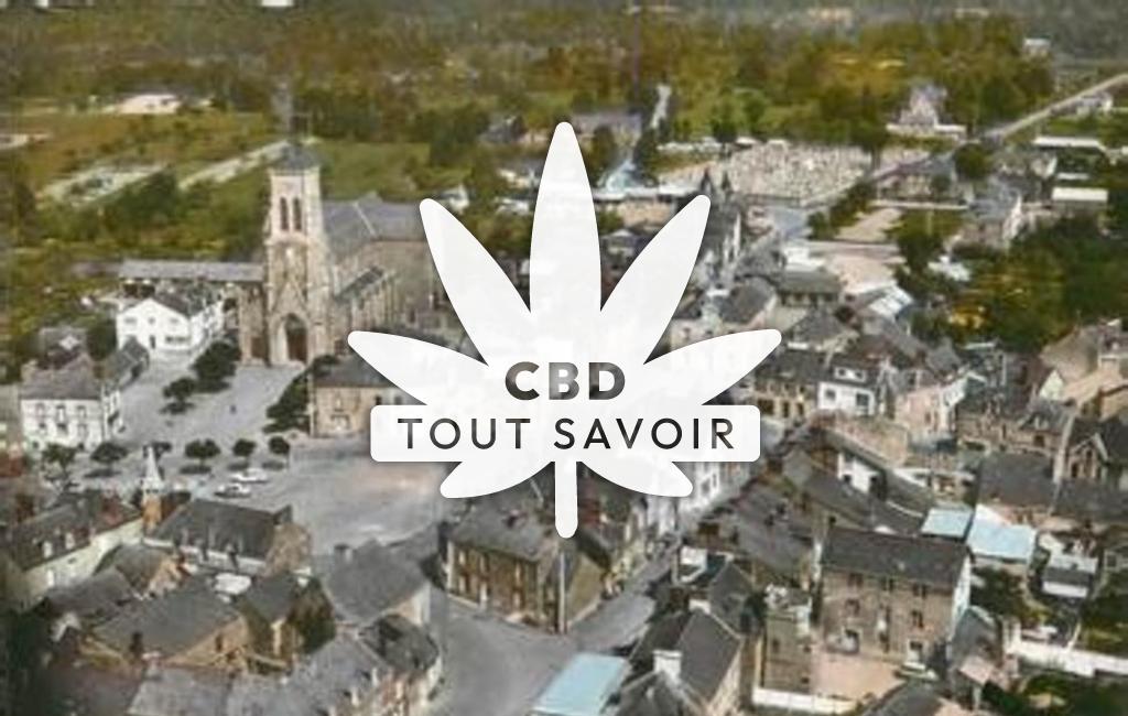 Village à Pipriac avec feuille Cannabis CBD