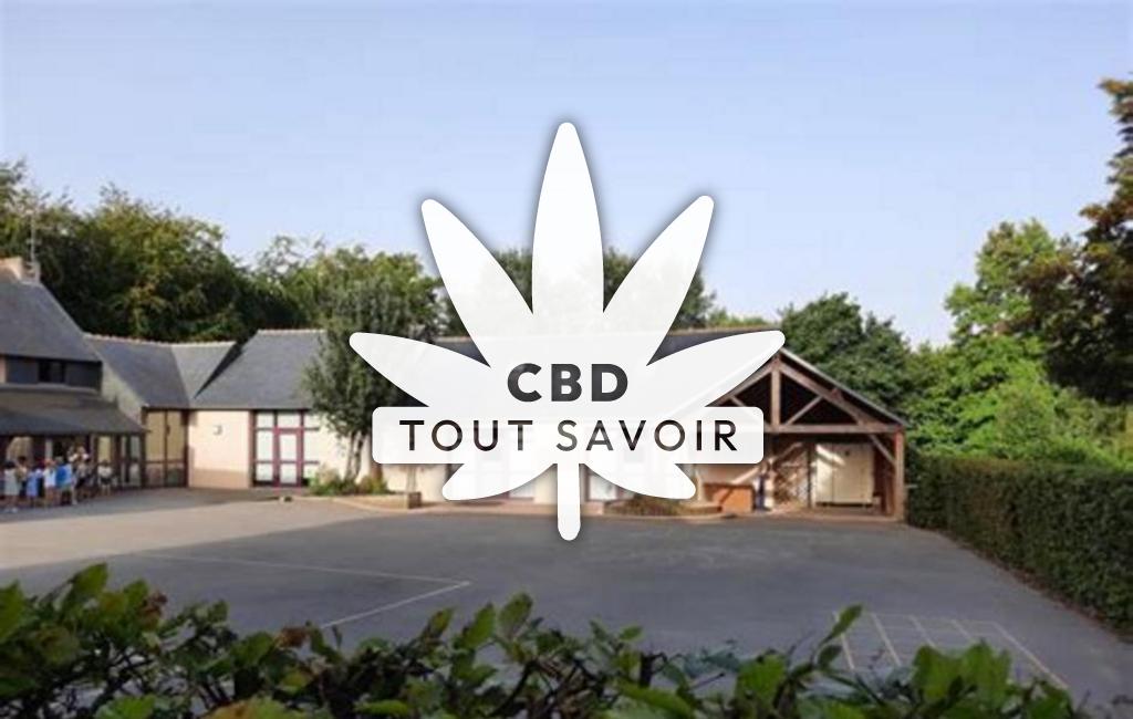 Village à Clayes avec feuille Cannabis CBD