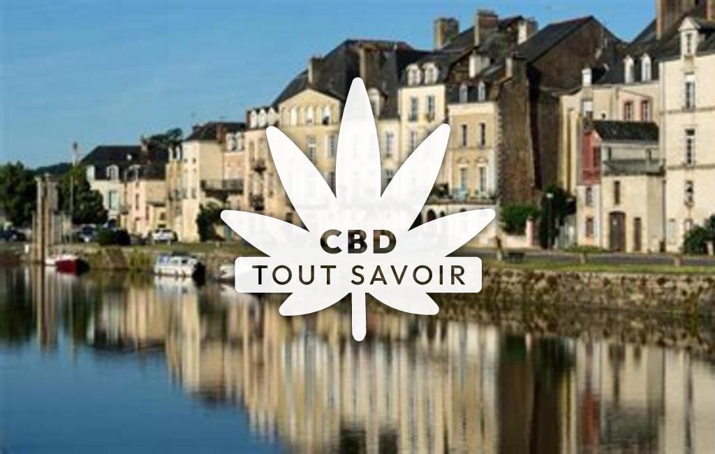 Village à Redon avec feuille Cannabis CBD