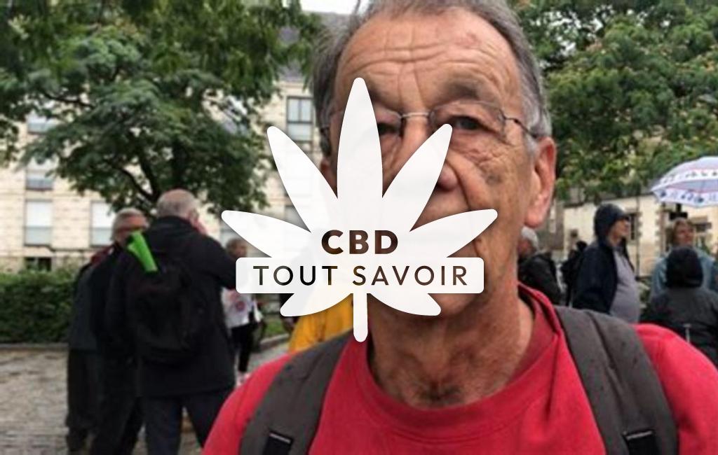 Village à Langouet avec feuille Cannabis CBD