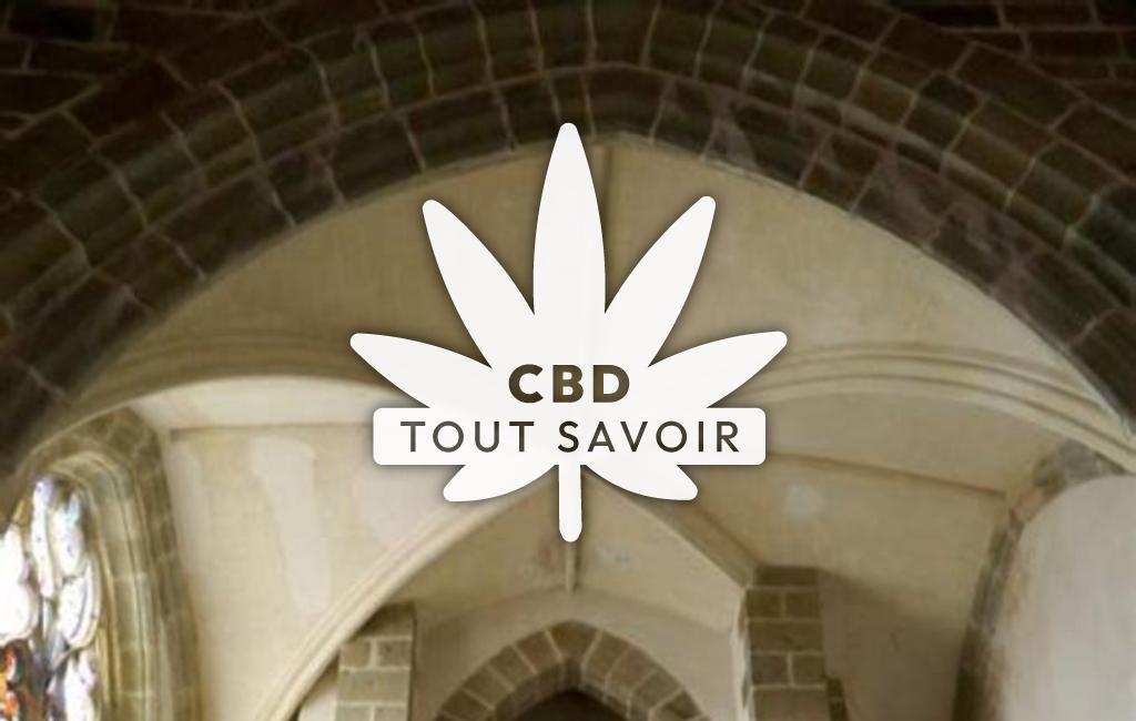 Village à Les-Iffs avec feuille Cannabis CBD