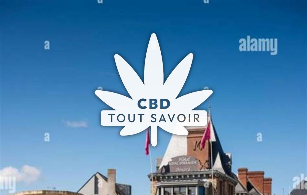 Village à Dinard avec feuille Cannabis CBD
