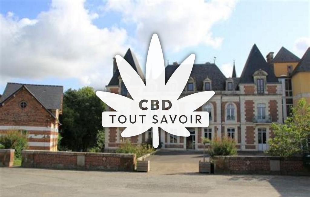 Village à Betton avec feuille Cannabis CBD