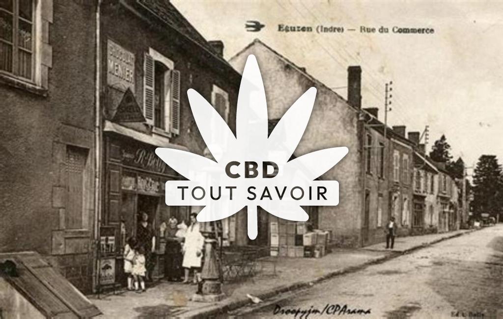 Village à Reboursin avec feuille Cannabis CBD