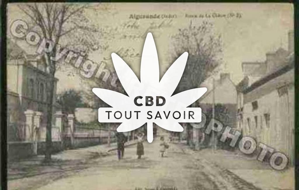 Village à Perassay avec feuille Cannabis CBD