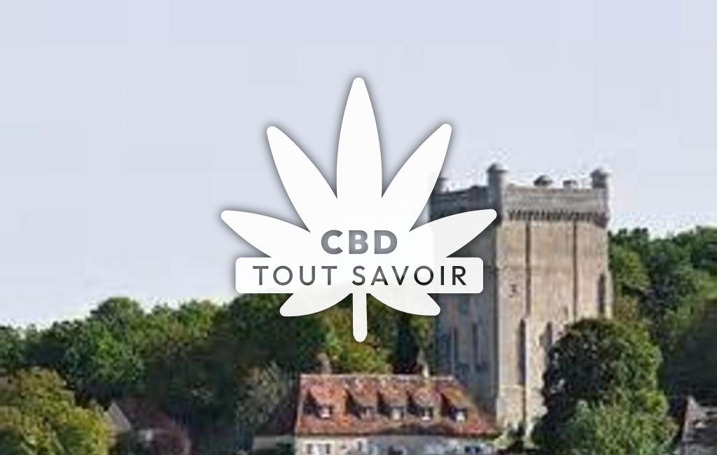Village à Tendu avec feuille Cannabis CBD
