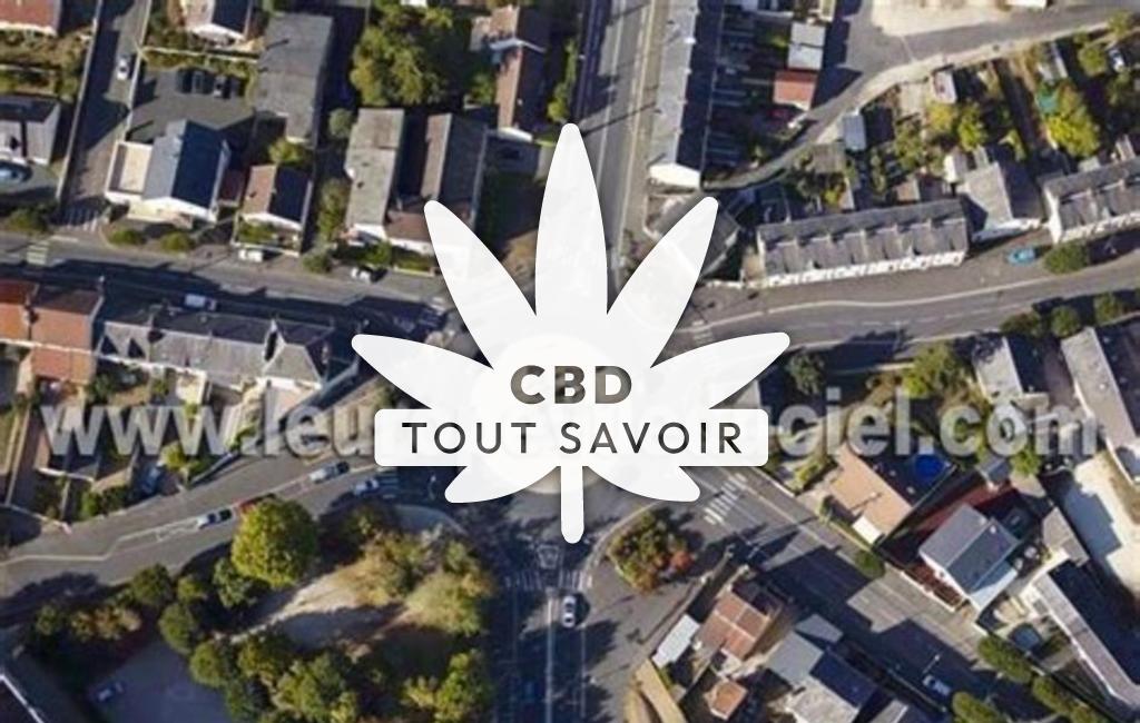 Village à Orville avec feuille Cannabis CBD