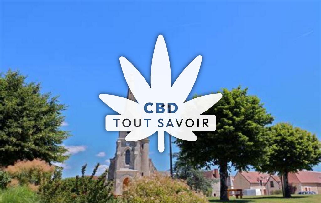 Village à Lureuil avec feuille Cannabis CBD