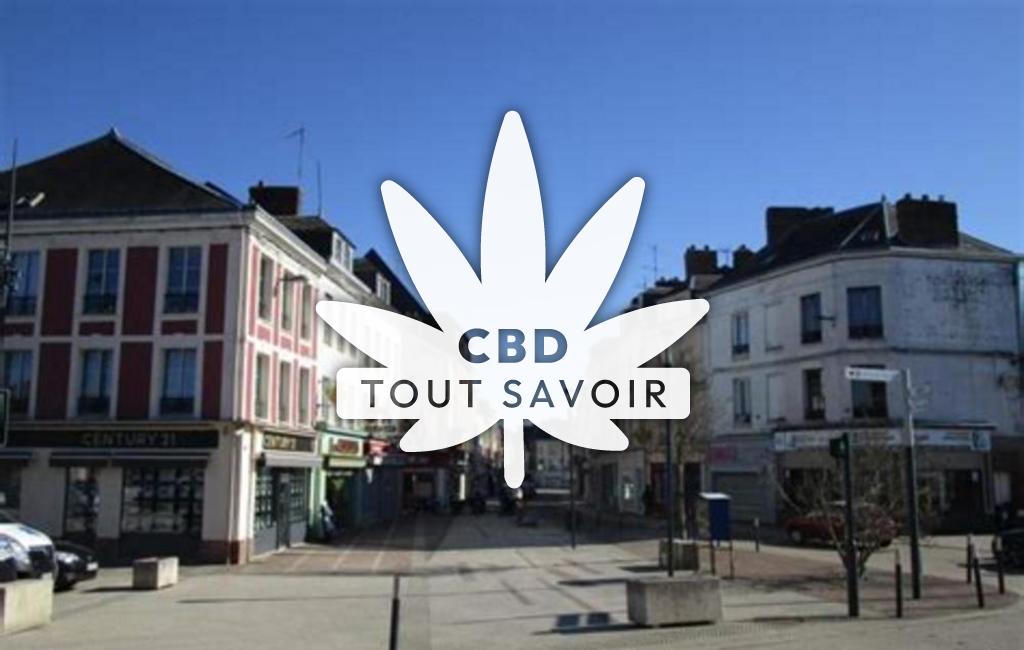 Village à Gournay avec feuille Cannabis CBD