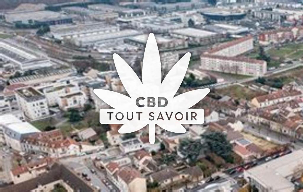 Village à Bonneuil avec feuille Cannabis CBD