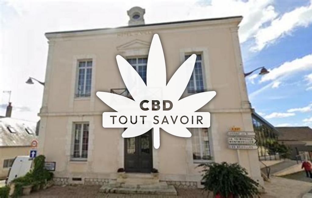 Village à Belabre avec feuille Cannabis CBD