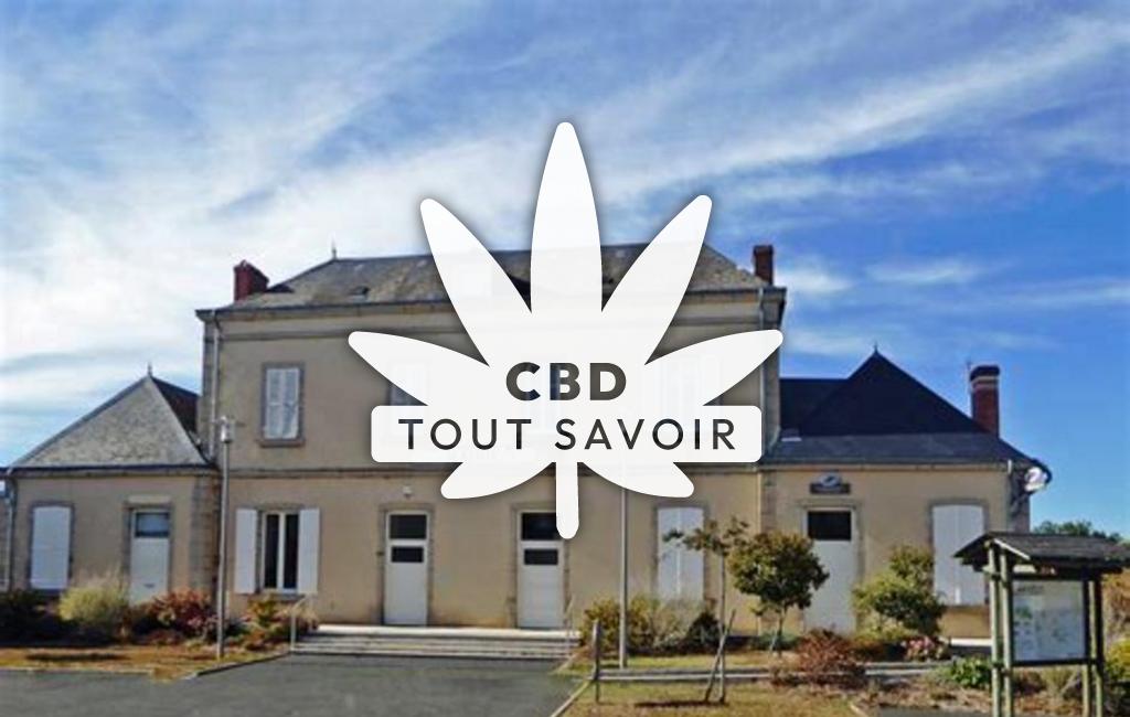 Village à Chassignolles avec feuille Cannabis CBD