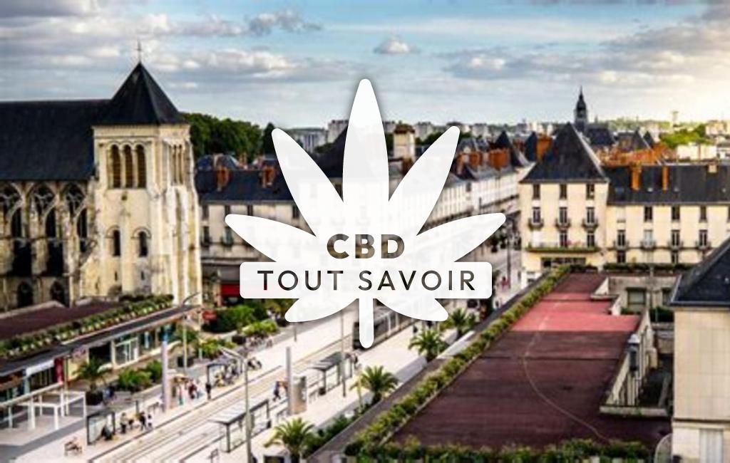 Village à Tours avec feuille Cannabis CBD
