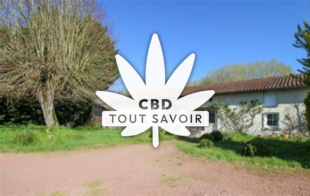 Village à Razines avec feuille Cannabis CBD