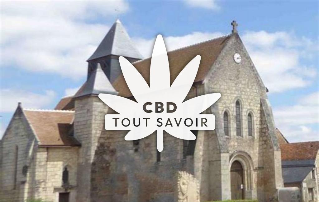 Village à Epeigne-les-Bois avec feuille Cannabis CBD