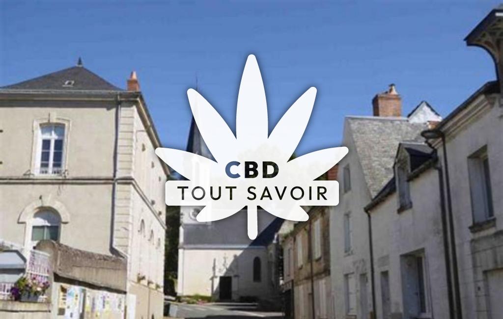 Village à Noizay avec feuille Cannabis CBD
