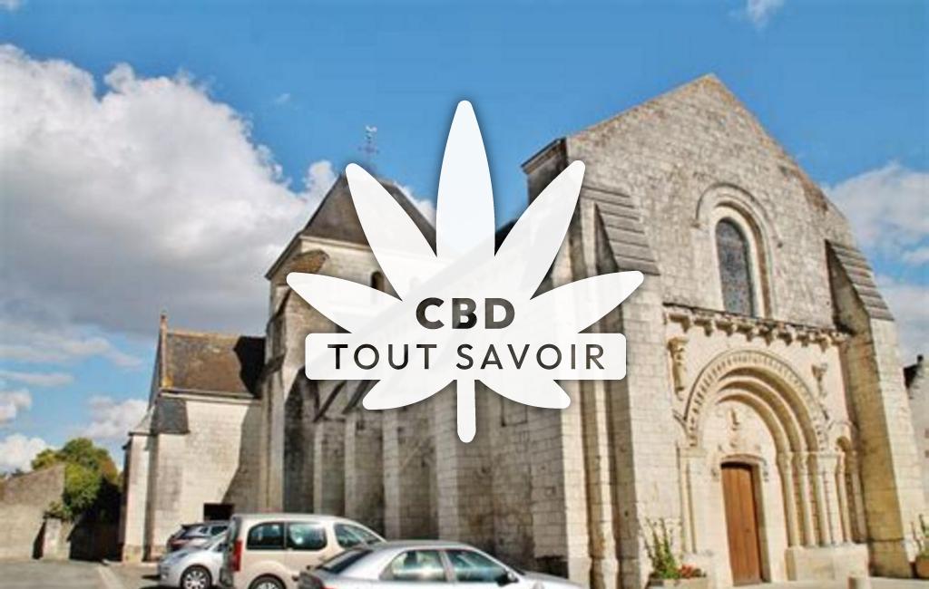 Village à Parcay-sur-Vienne avec feuille Cannabis CBD