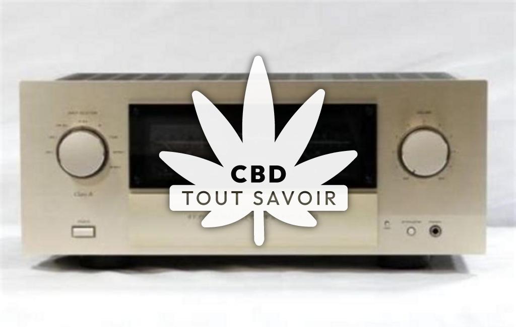 Village à Saint-Etienne-de-Chigny avec feuille Cannabis CBD