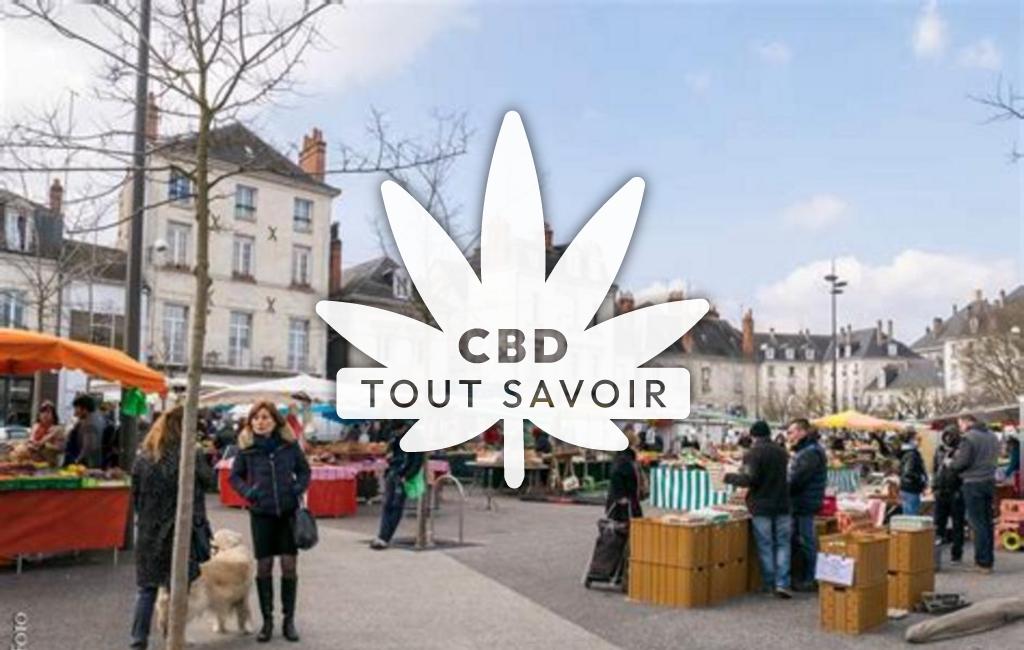 Village à Bossee avec feuille Cannabis CBD