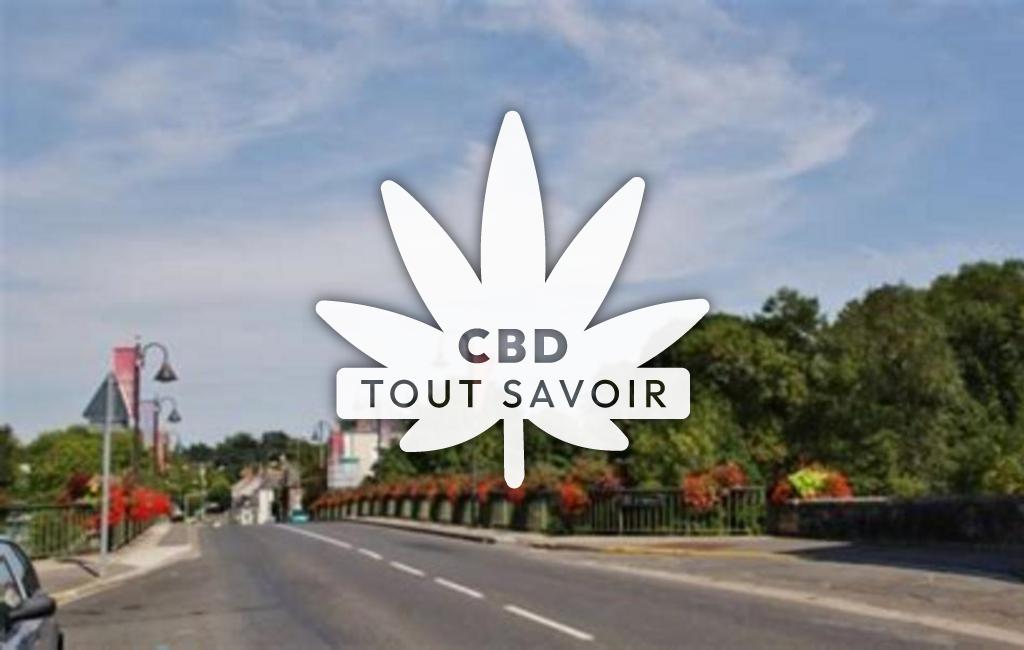 Village à Montbazon avec feuille Cannabis CBD