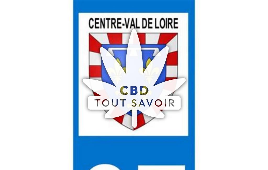 Village à Charnizay avec feuille Cannabis CBD