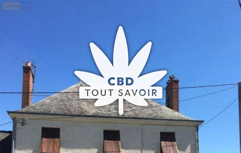 Village à Rille avec feuille Cannabis CBD