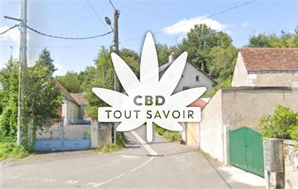Village à Cerelles avec feuille Cannabis CBD