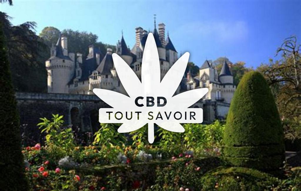 Village à Rigny-Usse avec feuille Cannabis CBD