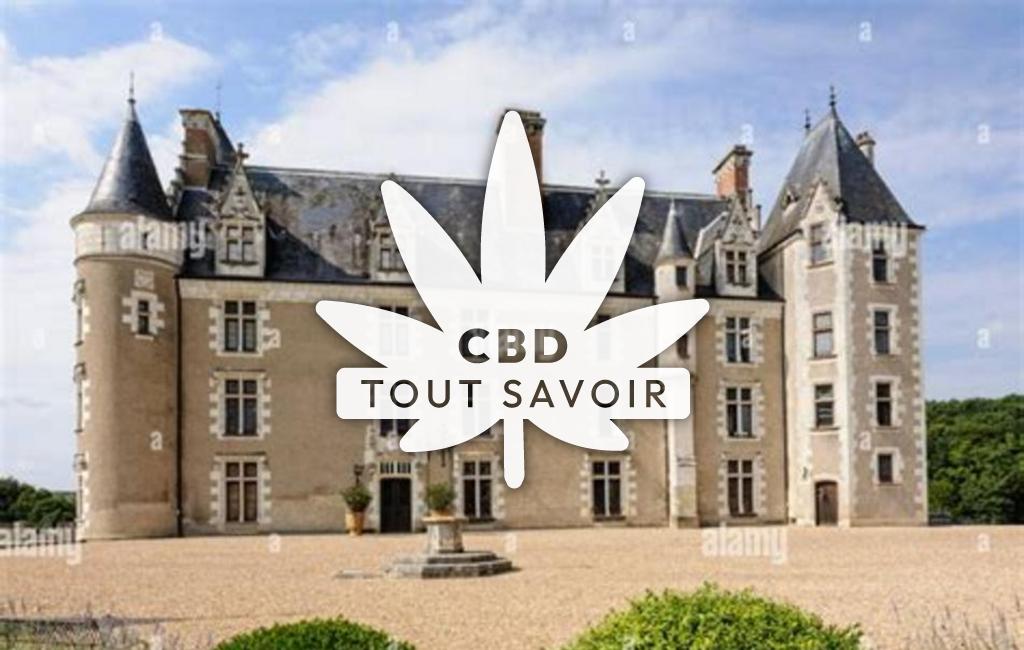 Village à Cere-la-Ronde avec feuille Cannabis CBD