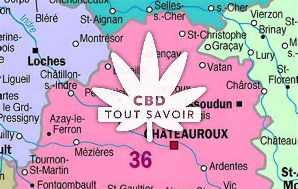 Village à Lerne avec feuille Cannabis CBD