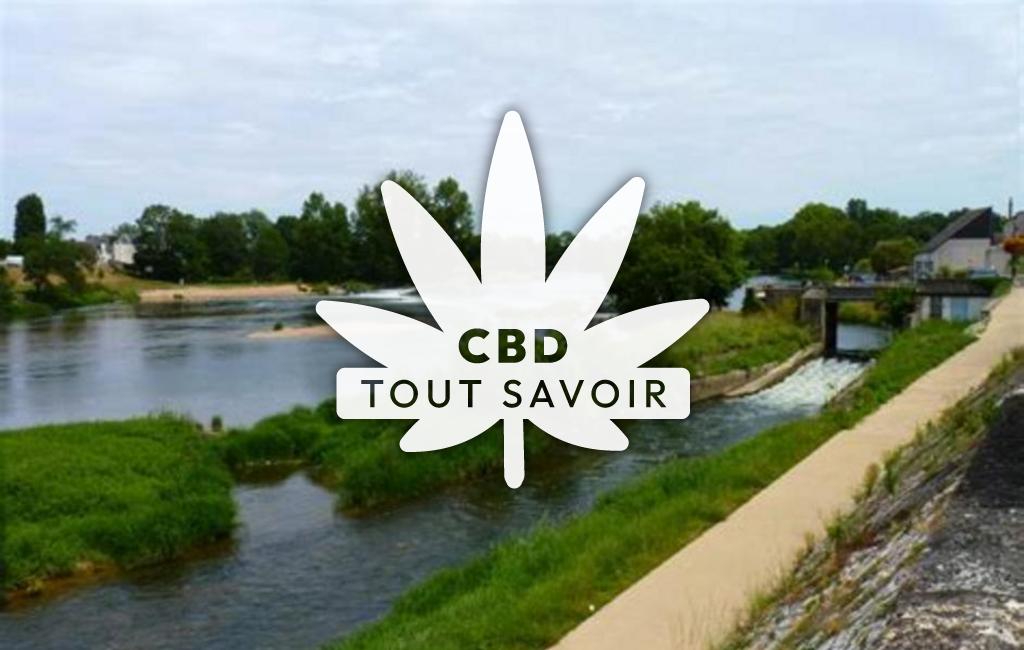 Village à Savonnieres avec feuille Cannabis CBD