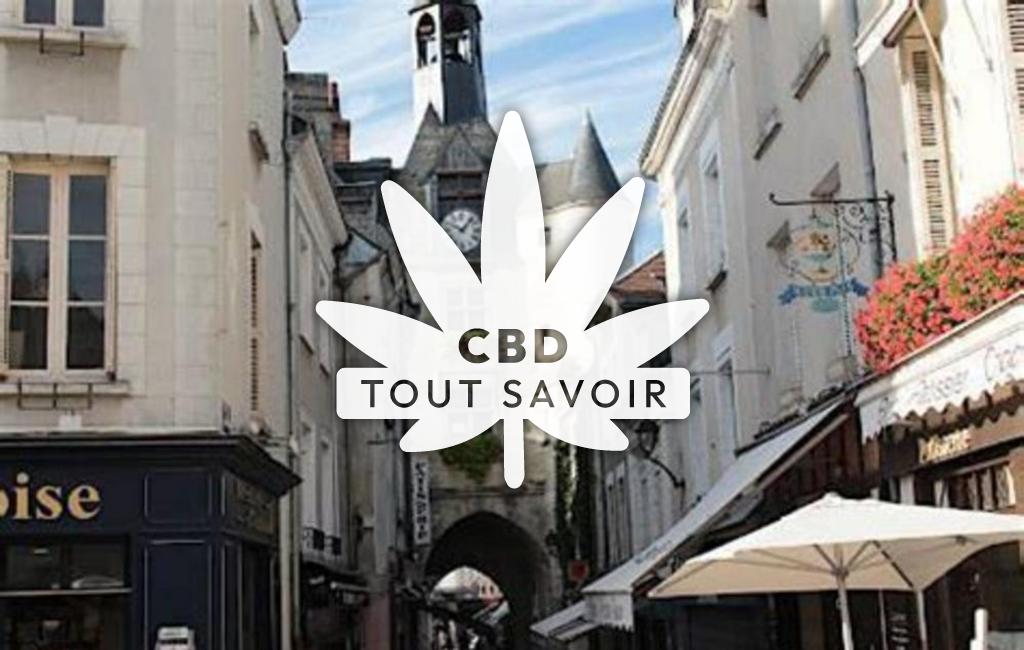 Village à Limeray avec feuille Cannabis CBD