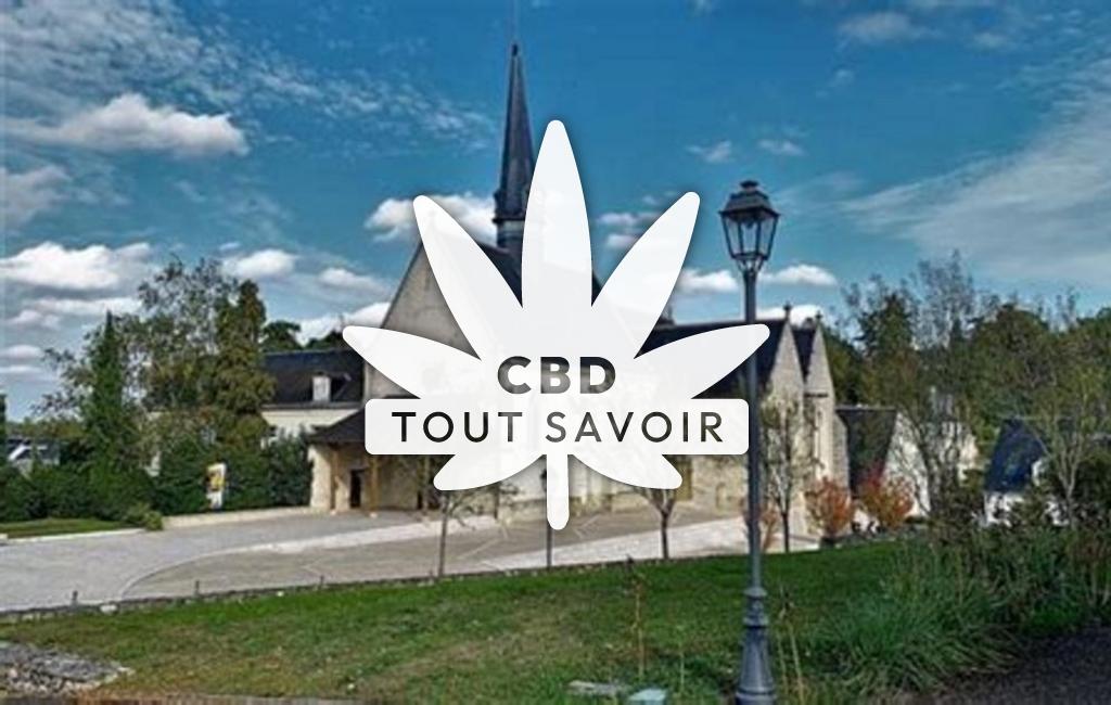 Village à Saint-Avertin avec feuille Cannabis CBD