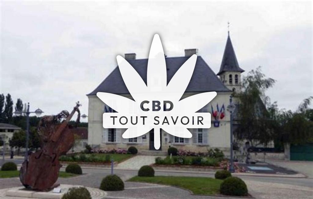 Village à Perrusson avec feuille Cannabis CBD