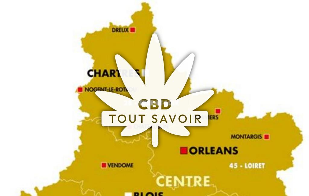 Village à Varennes avec feuille Cannabis CBD