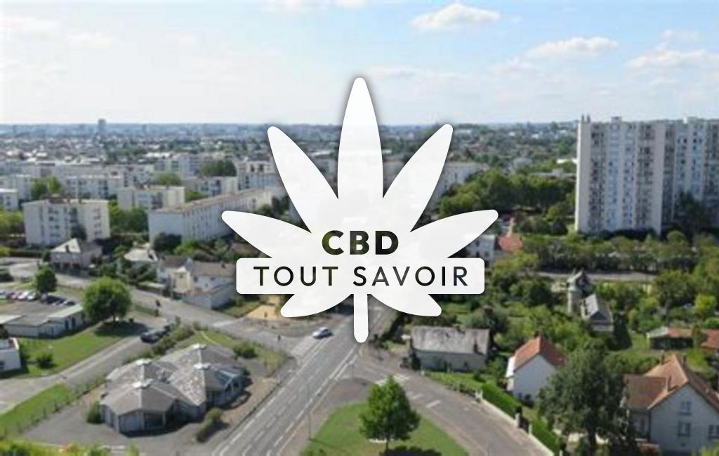 Village à Saint-Pierre-des-Corps avec feuille Cannabis CBD