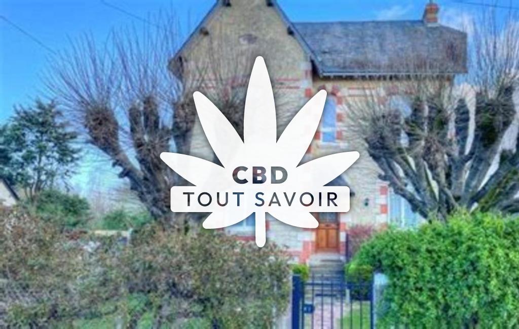 Village à Sepmes avec feuille Cannabis CBD
