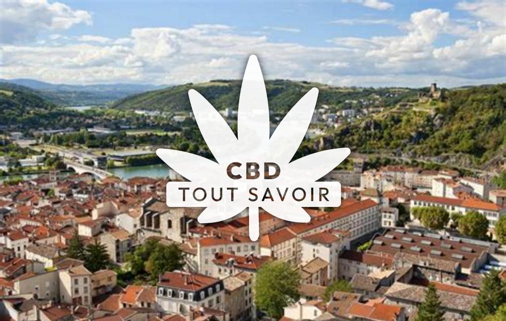 Village à Roche avec feuille Cannabis CBD