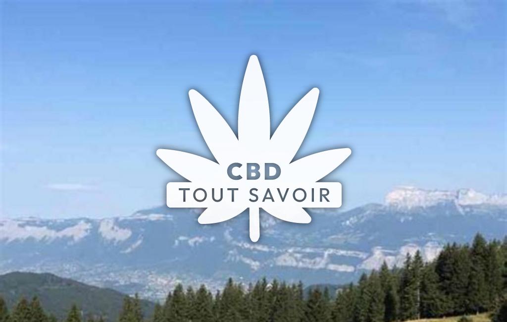 Village à Les-Adrets avec feuille Cannabis CBD