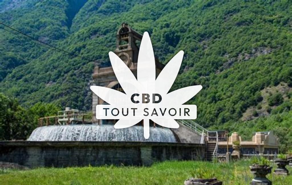 Village à Livet-Et-Gavet avec feuille Cannabis CBD