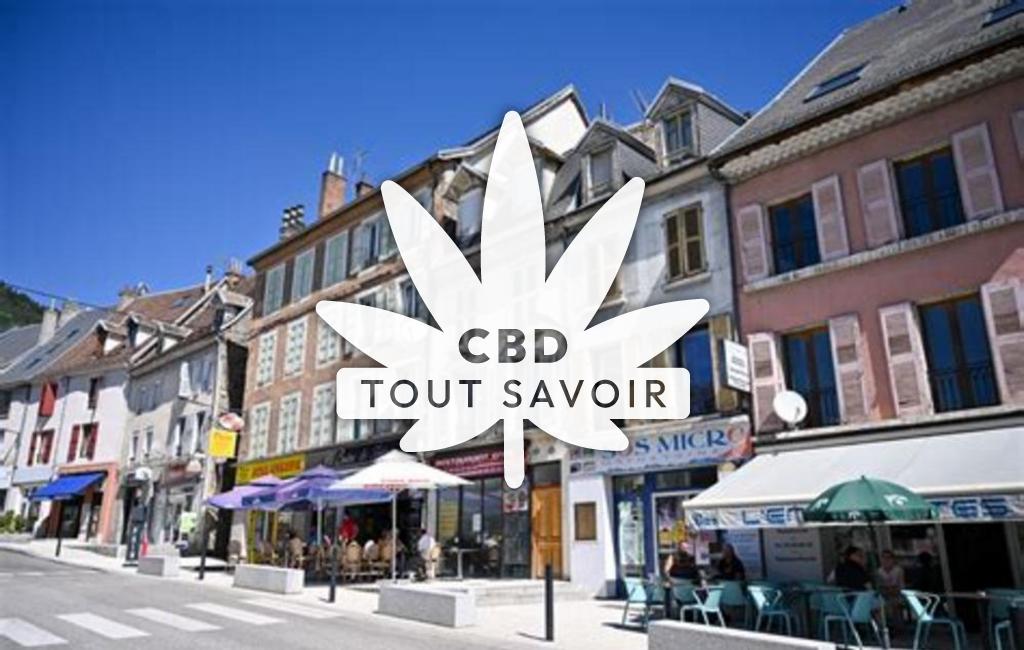 Village à Sardieu avec feuille Cannabis CBD