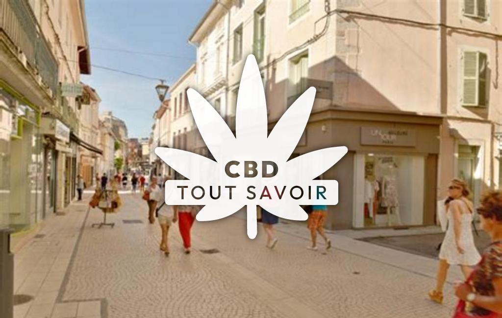 Village à Bourgoin-Jallieu avec feuille Cannabis CBD